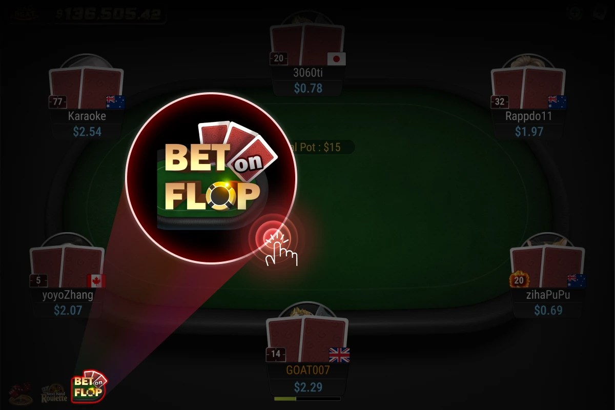 GGPoker客户端牌桌界面示例一
